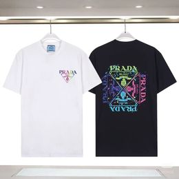 Men's T-shirt, Women's T-shirt, Designer T-shirt, High quality letter layer printed short sleeved loose casual T-shirt, 100% pure cotton men's and women's top NY