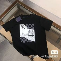 Men's T-shirt, Women's T-shirt, Designer T-shirt, High quality letter layer printed short sleeved loose casual T-shirt, 100% pure cotton men's and women's top BJ