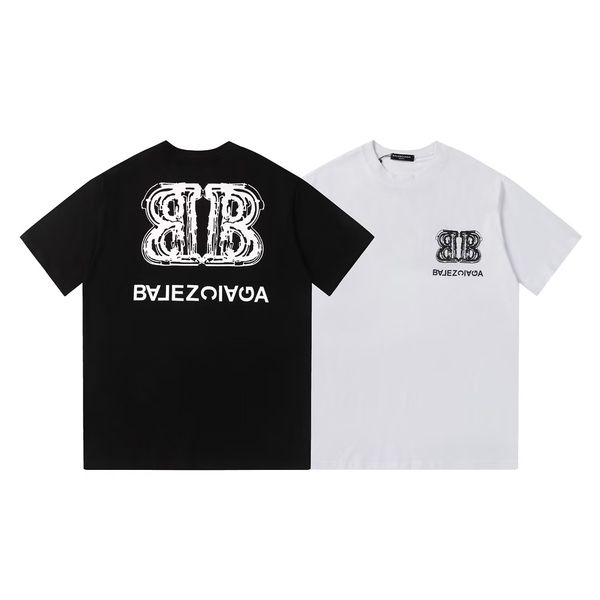 Men's T-shirt, Women's T-shirt, Designer T-shirt, High quality letter layer printed short sleeved loose casual T-shirt, 100% pure cotton men's and women's top OY