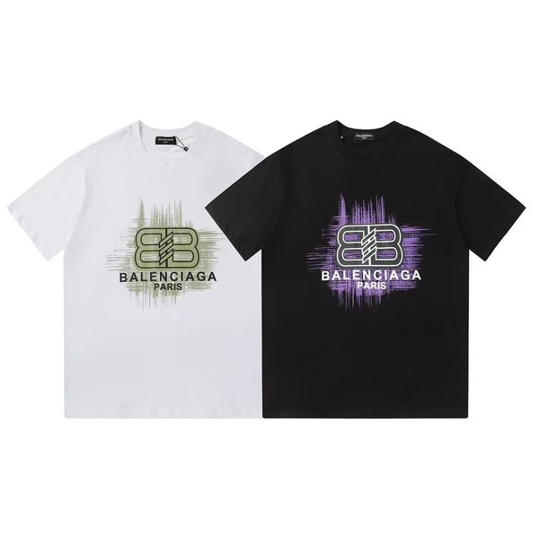 Men's T-shirt, Women's T-shirt, Designer T-shirt, High quality letter layer printed short sleeved loose casual T-shirt, 100% pure cotton men's and women's top OA